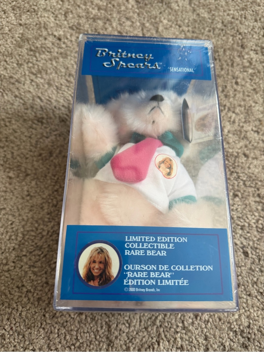 Y2K Retro Britney Spears “sensational” collectable bear 2000 limited edition